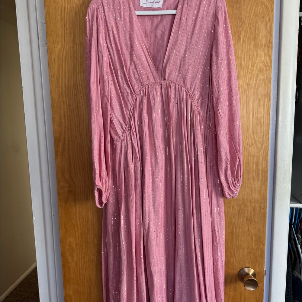 Elegant Pink Maxi Dress